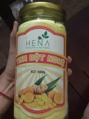 Ảnh đánh giá Tinh Bột Nghệ Nguyên Chất Hena 500g - Hỗ Trợ Làm Đẹp, Cải Thiện Sức Khỏe, Giảm Cân, Chống Oxy Hóa - Thực Phẩm Chức Năng Cao Cấp