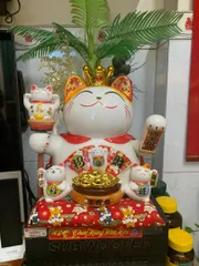 Ảnh đánh giá Mèo Thần Tài Vẫy Tay Có Đệm - Trang Trí Nhà Cửa Phong Thủy Tượng Mèo May Mắn Đẹp - Quà Tặng Tết Thịnh Vượng