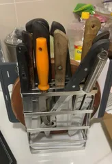 Ảnh đánh giá Kệ Để Dao và Thớt Inox 2 Ngăn Hobby DD2N - Có Khay Hứng Nước Tiện Dụng Cho Nhà Bếp