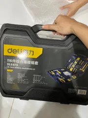 Ảnh đánh giá Bộ Dụng Cụ Sửa Đồ Đa Năng 116 Chi Tiết Deli DL5973 - Bộ Sản Phẩm Hữu Ích Cho Mọi Gia Đình, Tiện Lợi Và Đầy Đủ Phụ Kiện