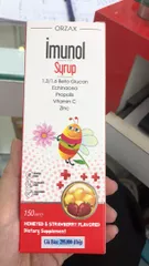 Ảnh đánh giá Siro Tăng Cường Miễn Dịch Cho Trẻ Imunol Syrup Orzax - Hỗ Trợ Betaglucan, Vitamin C, Kẽm, Dễ Uống Cho Bé từ 1 Tuổi