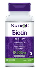 Ảnh đánh giá Viên Uống Mọc Tóc Natrol Biotin 10000 mcg Mỹ - Hỗ Trợ Rụng Tóc, Tóc Khỏe Mạnh, 100 Viên, Vitamin B7 Hữu Ích