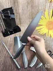 Ảnh đánh giá Bộ Dao Inox Seki 6 Món Cao Cấp Nhật Bản - Bộ Dụng Cụ Nhà Bếp Bền Bỉ & Sắc Bén, Kèm Khay Đựng Sang Trọng