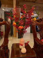 Ảnh đánh giá Bình gốm sứ cắm hoa Bát Tràng miệng nhỏ - Chất liệu cao cấp, phong cách Châu Âu, màu sắc hồng trắng trang trí nhà cửa tươi mới