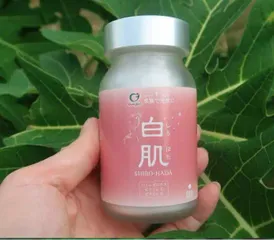 Ảnh đánh giá Viên Uống Trắng Da Shirohada Genki Fami - Chiết Xuất Tự Nhiên Nhật Bản, Dưỡng Trắng Da Mịn Màng, 90 Viên