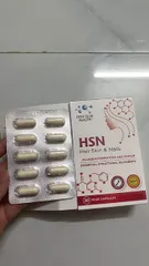Ảnh đánh giá Viên uống đẹp da, tóc, móng HSN Hair Skin & Nails - Hỗ trợ tăng sinh collagen, dưỡng ẩm và nuôi dưỡng tóc khỏe mạnh - Deep Blue Health 30 viên