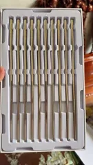 Ảnh đánh giá Hộp 10 Đôi Đũa Inox Haatz CIM316 - Dụng Cụ Nhà Bếp Chất Liệu Inox 316L Sang Trọng, Thân Thiện Với Sức Khỏe
