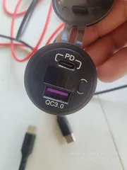 Ảnh đánh giá Tẩu Sạc Nhanh 67W Cho Xe Máy & Ô Tô - Cổng USB & Type-C, Tích Hợp Nút On/Off, Sạc Nhanh Chất Lượng Cao, Đèn LED Hiển Thị