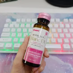 Ảnh đánh giá Nước Uống Dưỡng Trắng Waki Beyou Lux Blanc EX - 50ml, Hương Đào Nguyên Chất, Giúp Làm Đẹp Da, Tăng Đàn Hồi và Trẻ Hóa Da