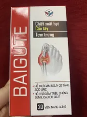 Ảnh đánh giá Viên Uống Giảm Axit Uric Baigute - Chiết Xuất Tự Nhiên Hỗ Trợ Điều Trị Gout, Cải Thiện Sức Khỏe Khớp - Hộp 20 Viên