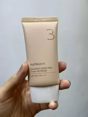 Ảnh đánh giá Kem Chống Nắng Nâng Tone Numbuzin No.3 Porcelain Base-skip Beige SPF50+ - Bảo Vệ Da Toàn Diện, Dưỡng Sáng Mịn Màu Da
