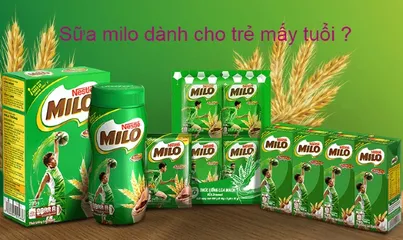 [NEWS] Sữa Milo dành cho trẻ mấy tuổi? Trẻ dưới 6 tuổi uống có sao không?