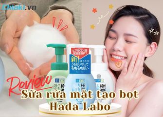 Review 3 Sữa rửa mặt tạo bọt Hada Labo dùng thích nhất hiện nay