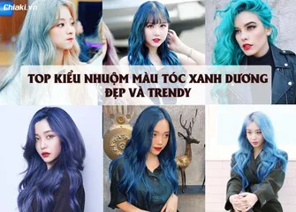 TOP 15+ kiểu nhuộm màu tóc xanh dương đẹp, cực trendy hiện nay