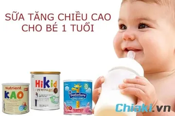 Top 14 sữa tăng chiều cao cho bé 1 tuổi tốt nhất hiện nay