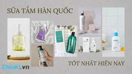 TOP 12 sữa tắm Hàn Quốc tốt nhất được nhiều người ưa chuộng hiện nay