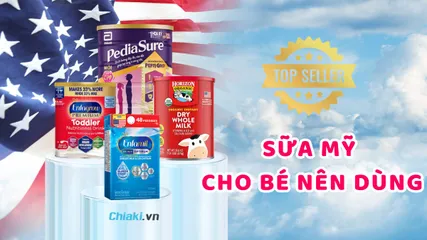Top 10 Sữa Mỹ tốt nhất cho bé được “mẹ bỉm” tin dùng 
