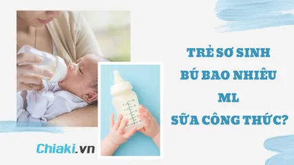 Trẻ sơ sinh bú bao nhiêu ml sữa công thức? Lượng sữa theo ngày tuổi