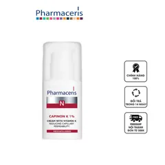 Kem Dưỡng Da Pharmaceris Capinon K 1% - Phục Hồi Da Tổn Thương, Giúp Làm Dịu Da, Thúc Đẩy Lưu Thông Máu, Chống Quầng Thâm