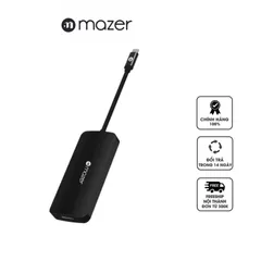 Hub Chuyển Đổi Mazer USB-C 7in1 M-UC2MULTI4070-BK - Cổng Kết Nối Đa Dạng HDMI 4K, SD, Micro SD, Tương Thích Mac, Windows, Android