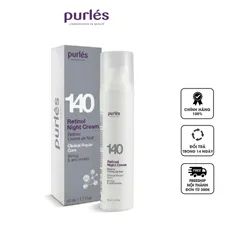 Kem Dưỡng Đêm Trẻ Hóa Da Purles 140 Retinol Night Cream 50ml - Kem Chống Lão Hóa Tăng Sinh Collagen, Phục Hồi Độ Đàn Hồi Da