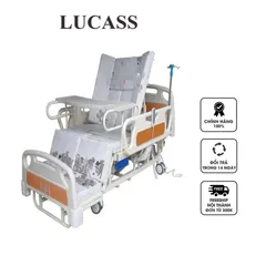 Giường Y Tế Điện Cao Cấp 11 Chức Năng Lucass GB-4 - Thiết Kế Hiện Đại, Chức Năng Gội Đầu Tại Giường, Tay Quay Dự Phòng