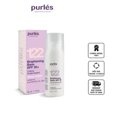 Kem Nền Chống Nắng Purles 122 Brightening Base SPF 50+ - Bảo Vệ Da, Làm Sáng Tông Màu, Chất Kem Mỏng Nhẹ, Thích Hợp Mọi Loại Da