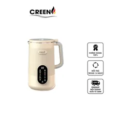 Máy làm sữa hạt Creen CR-1000 - Thiết bị đa năng nấu sinh tố, súp, sạch sẽ tự động 1L, 800W, màn hình cảm ứng, chất liệu inox 304