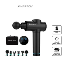 Máy massage cầm tay KINGTECH KH-720 Pro - Thiết bị massage 20 cấp độ, 6 đầu massage, thư giãn, phục hồi cơ bắp, dễ sử dụng