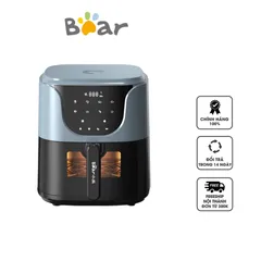 Nồi Chiên Không Dầu Bear QZG-E16C5 Công Suất 1550W, Dung Tích 5 Lít, Bảng Điều Khiển Cảm Ứng Hiện Đại, Chiên Nướng Nhanh Chín