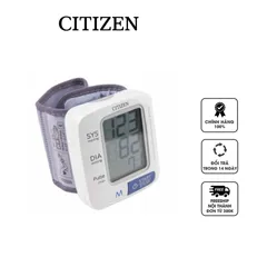 Máy Đo Huyết Áp Cổ Tay Citizen CH-650 - Thiết Bị Đo Chính Xác, Kích Thước Vòng Bít 13.5-21.5cm, Dễ Sử Dụng, Lưu Trữ 60 Kết Quả