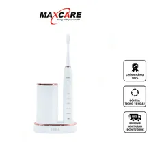Bàn Chải Đánh Răng Điện Maxcare Hera Whitening - Sóng Siêu Âm 5 Chế Độ, Cảm Biến Áp Suất, Khử Khuẩn UV-C, Dành Cho Người Lớn