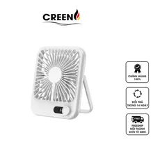 Quạt Tích Điện Mini Creen CR-SK101 - Pin 1500mAh, 100 Cấp Độ Gió, Thiết Kế Di Động, Hoàn Hảo Cho Đi Dã Ngoại