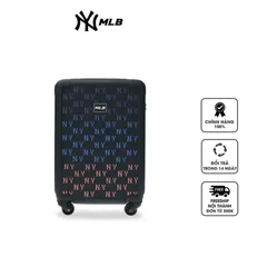 Vali Kéo MLB Monogram NY Yankees - Bền Bỉ, Đen Cổ Điển, Phù Hợp Đi Du Lịch, Kích Thước 22inch - Quà Tặng Fan Thể Thao
