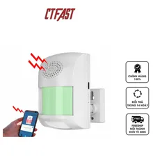 Chuông Báo Động Chống Trộm Cảm Biến Hồng Ngoại CTFAST CS62W - Kết Nối WiFi, Âm Thanh 130dB, Điều Khiển Từ Xa qua Ứng Dụng