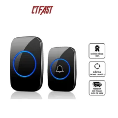 Chuông Cửa Không Dây Thông Minh CTFAST CT01 - Thiết Kế Hiện Đại, Chống Nước, Khoảng Cách 300m, 38 Nhạc Chuông Tùy Chọn