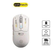 Chuột Gaming Bluetooth Sidotech IN6 - Thiết Kế Ergonomic, Kết Nối Linh Hoạt, Tốc Độ Phản Hồi CAO, Dung Lượng Pin 500mAh