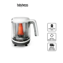 Máy Xay Hấp Thức Ăn Baby Brezza Deluxe BRZ10040 - Thiết Bị Đa Năng Chế Biến Thức Ăn Dặm Cho Bé 3 Chức Năng Tiện Lợi