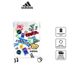 Vali Adidas Sticker Power 22 inch - Kéo Cabin Nhẹ, 4 Bánh Xe Quay 360 Độ, Thiết Kế Họa Tiết Sticker Độc Đáo, Dành Cho Đi Du Lịch