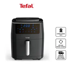 Nồi Chiên Không Dầu Tefal FW201815 6.5 Lít - Đa Năng Chiên Nướng & Hấp, Bảng Điều Khiển Cảm Ứng, Hẹn Giờ 60 Phút, An Toàn Sử Dụng