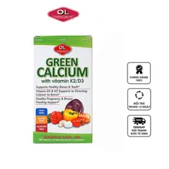 Viên uống bổ sung canxi hữu cơ Olympian Labs Green Calcium