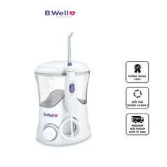 Máy tăm nước B.Well Swiss WI-922 với 7 đầu phun và 10 mức độ điều chỉnh, hỗ trợ vệ sinh răng miệng cho cả gia đình, dễ sử dụng.