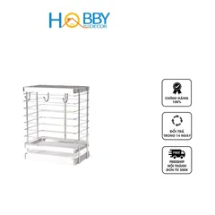 Kệ Đựng Dao Kéo Inox Hobby DD3M - Thiết Kế Gọn Gàng Kèm Móc Treo, Dễ Dàng Vệ Sinh, Giải Pháp Tối Ưu Cho Căn Bếp Bạn