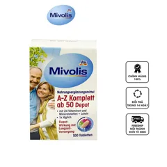 Vitamin tổng hợp cho người trên 50 tuổi Mivolis A Z Depot Ab