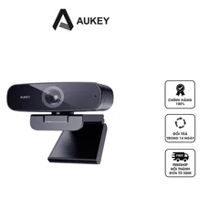 Webcam Aukey PC-W3 1080P Full HD Tự Động Lấy Nét - Phù Hợp Cho Gọi Video, Hội Nghị, Livestream Trò Chơi