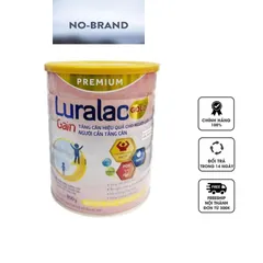 Sữa Luralac Gain Plus hỗ trợ tăng cân