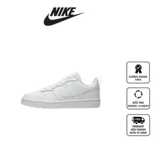 Giày Nike Court Borough Low 2 GS Triple White BQ5448-100