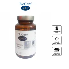Viên uống hỗ trợ bổ sung Canxi Biocare Citrate
