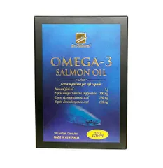 Viên Dầu Cá Hồi DR Natural Omega 3 Salmon Oil Úc - Hỗ Trợ Sức Khỏe Não Bộ và Mắt, Giảm Mỡ Máu, 180 Viên/Hộp