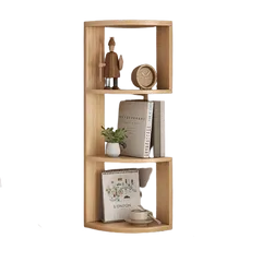 Kệ Góc Đứng Tường Đa Năng Màu Vân Gỗ - Tiện Ích Trang Trí Nội Thất, Tiết Kiệm Không Gian Phòng Khách, Phòng Ngủ, Bếp 81x25cm